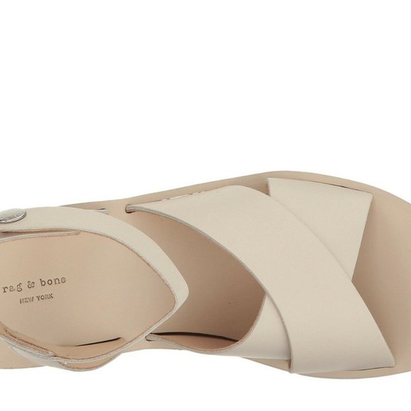 Rag & Bone Hester Platform Sandals Ivory